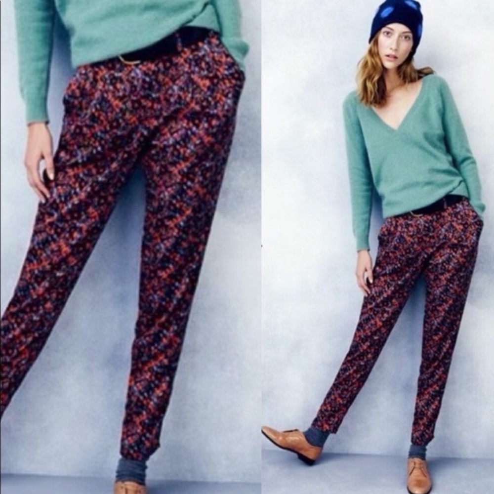 Madewell Brush Dot City Block Trouser Size 2